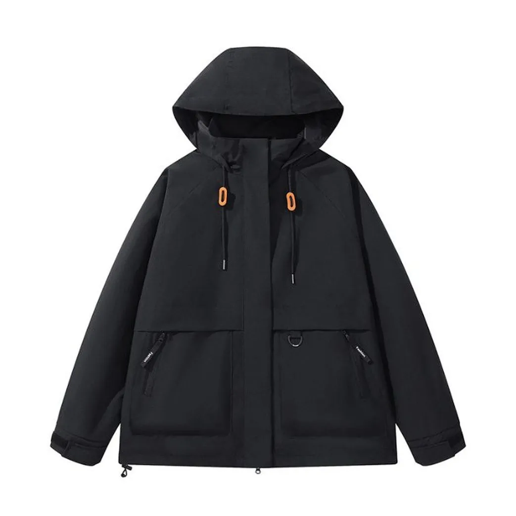 Stain-Resistant Windproof Cargo Rain Coat for Outdoor Adventures