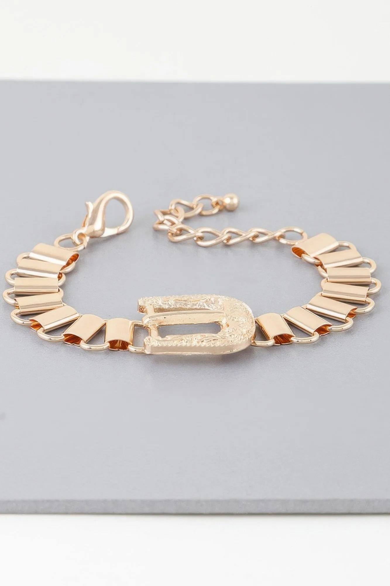 Statement Buckle Belt Bracelet
