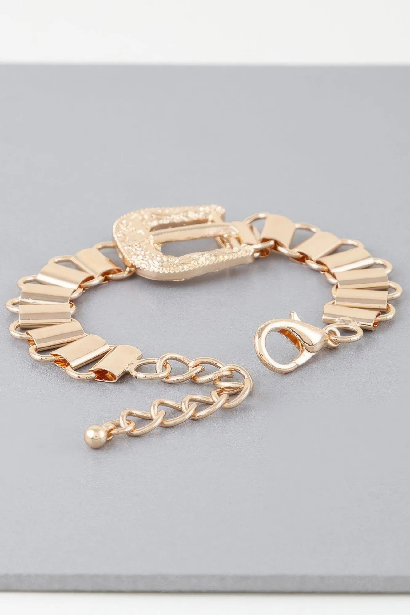 Statement Buckle Belt Bracelet