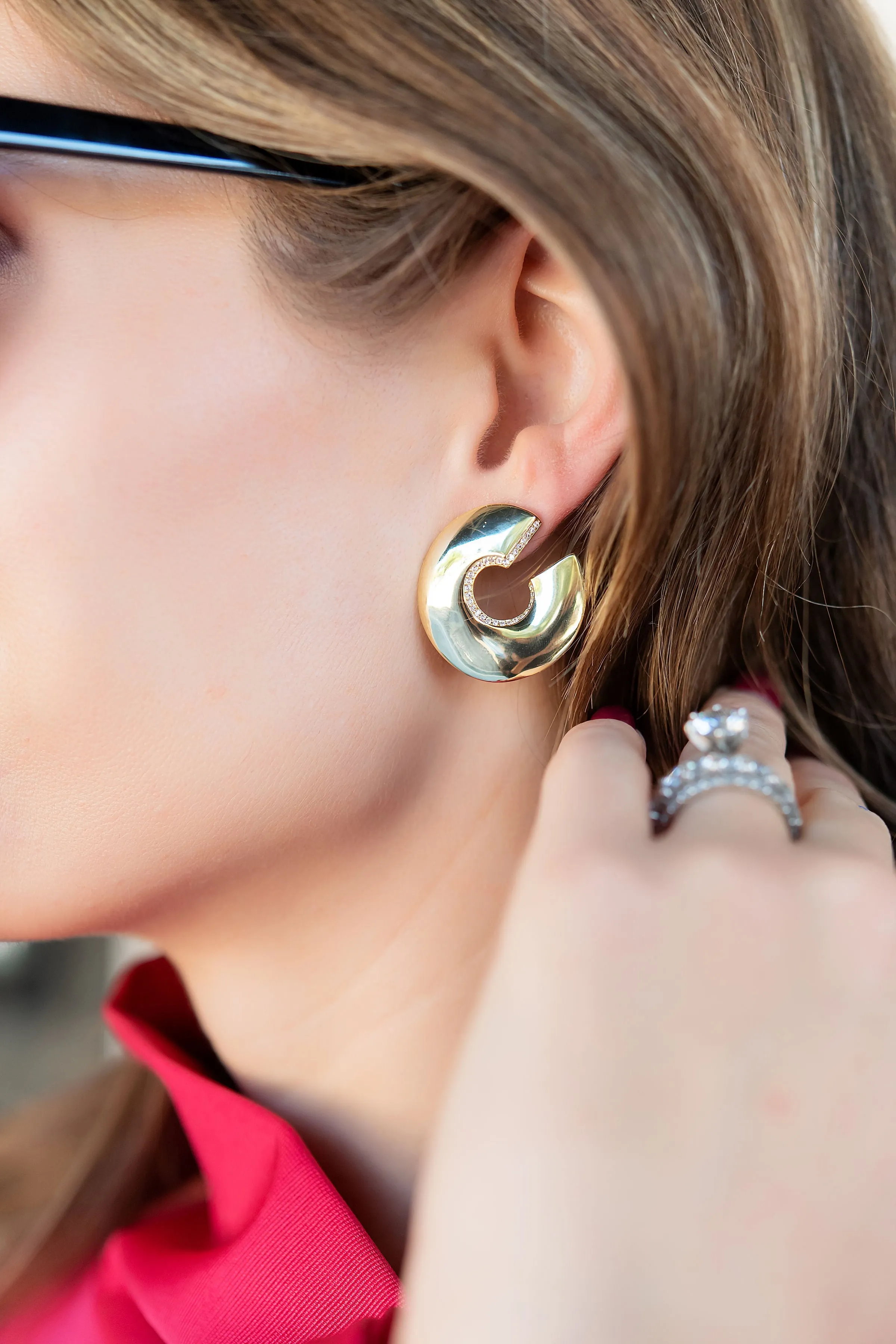 Statement Disc Earrinng