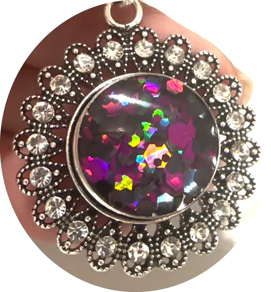 Statement Night Shade Holographic Glitter Snap