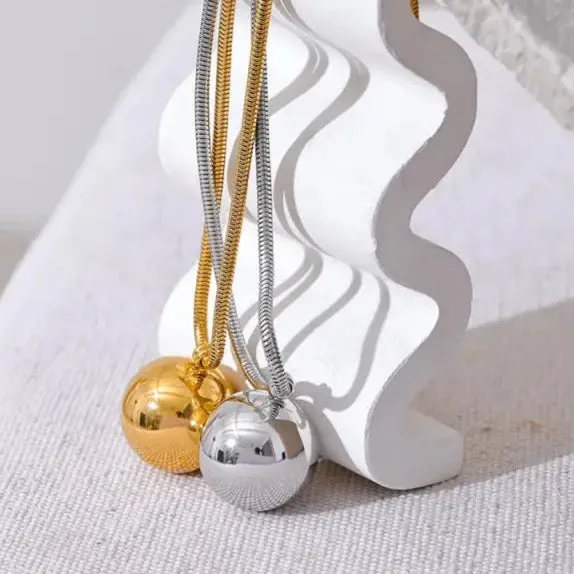 Statement Sphere Pendant Necklace