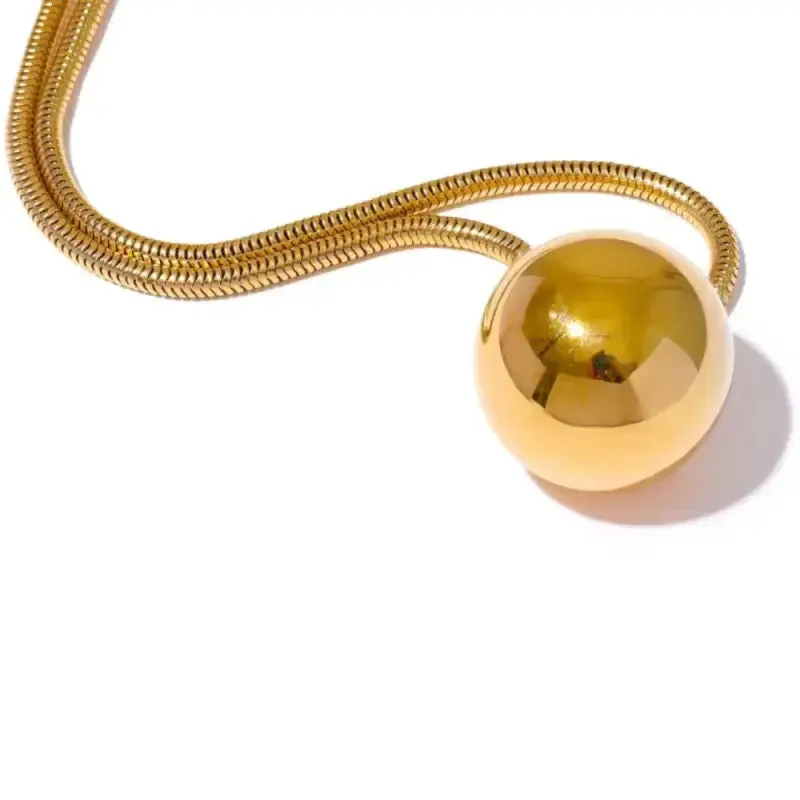 Statement Sphere Pendant Necklace