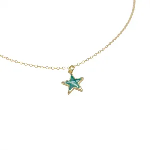 Stella Glistening Star Necklace | Gold