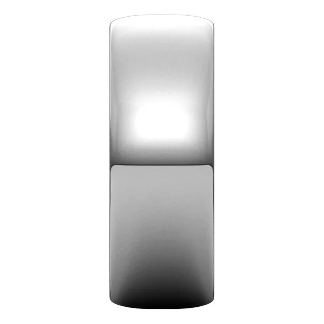 Sterling Silver 7 mm Half Round Light Wedding Band