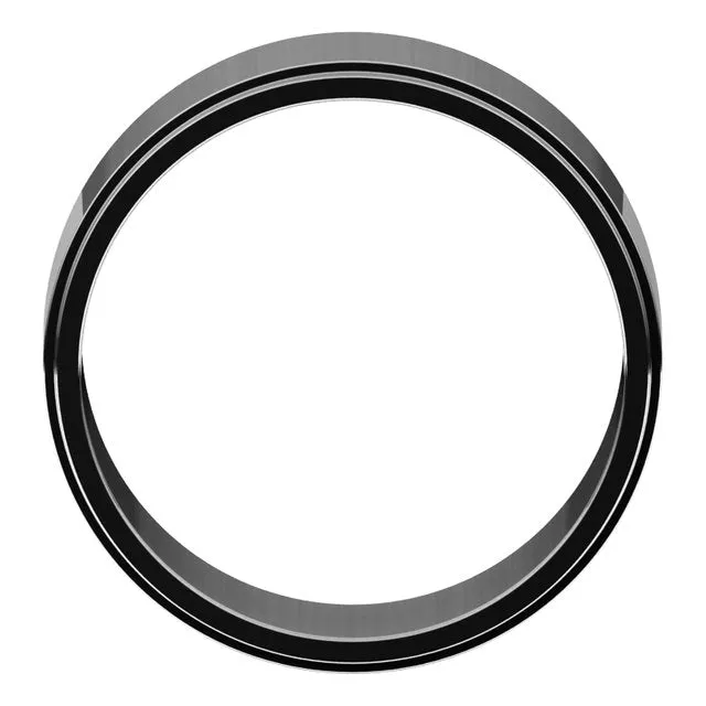Sterling Silver 8 mm Standard Weight Flat Edge Wedding Band