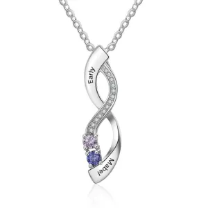 Sterling Silver Custom Engraved Pendant Necklaces