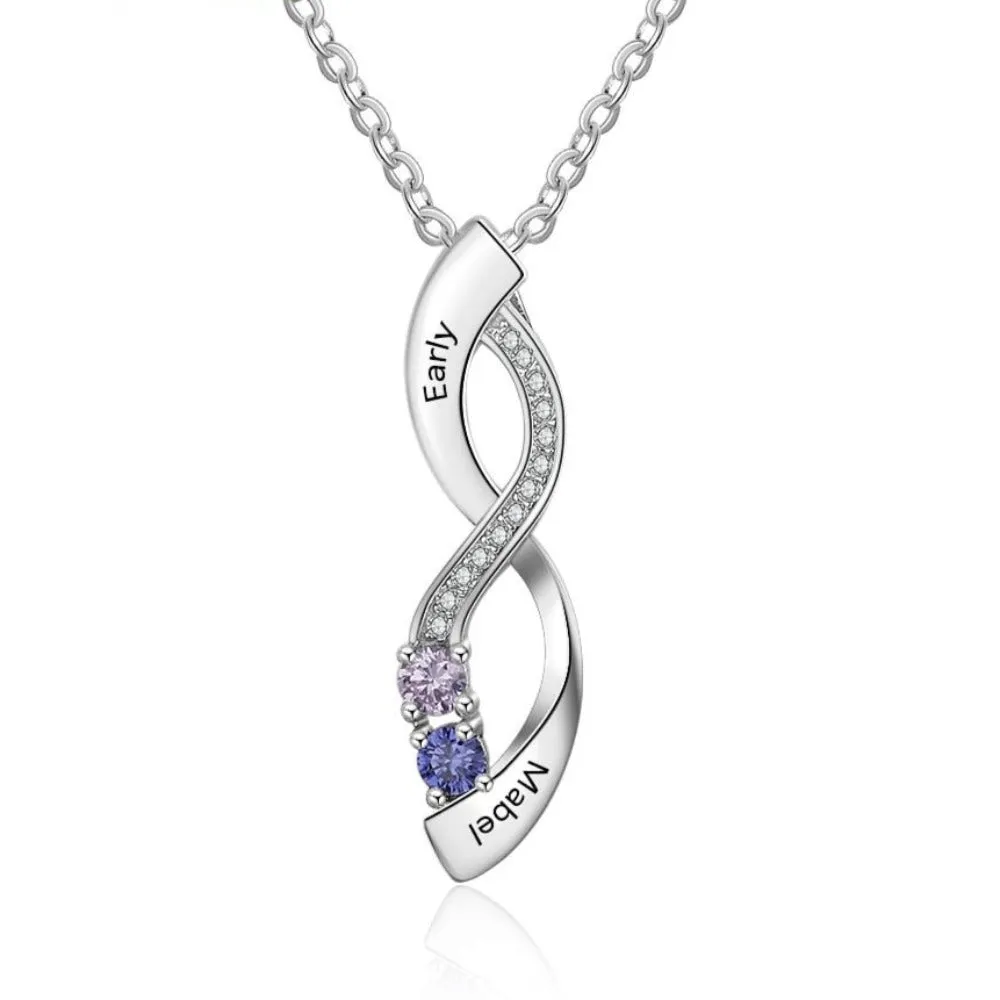 Sterling Silver Custom Engraved Pendant Necklaces
