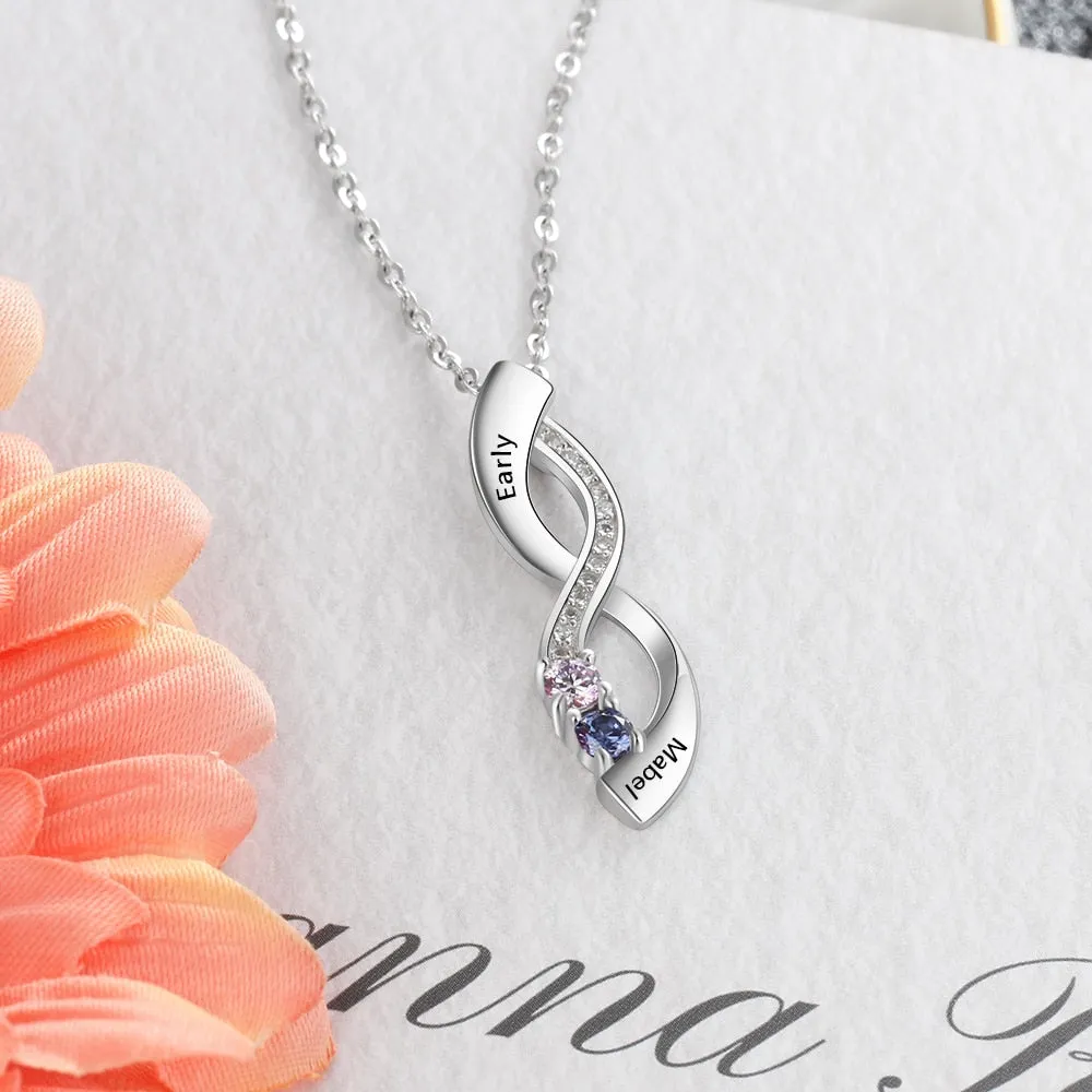 Sterling Silver Custom Engraved Pendant Necklaces