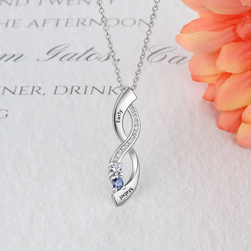 Sterling Silver Custom Engraved Pendant Necklaces