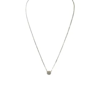 Sterling Silver Gold Plated Circle Necklace
