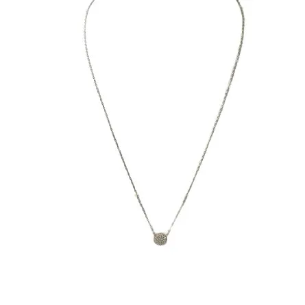Sterling Silver Gold Plated Circle Necklace