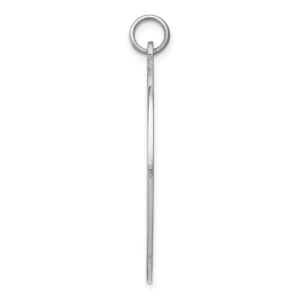 Sterling Silver Rhodium-plated Medical Jewelry Pendant