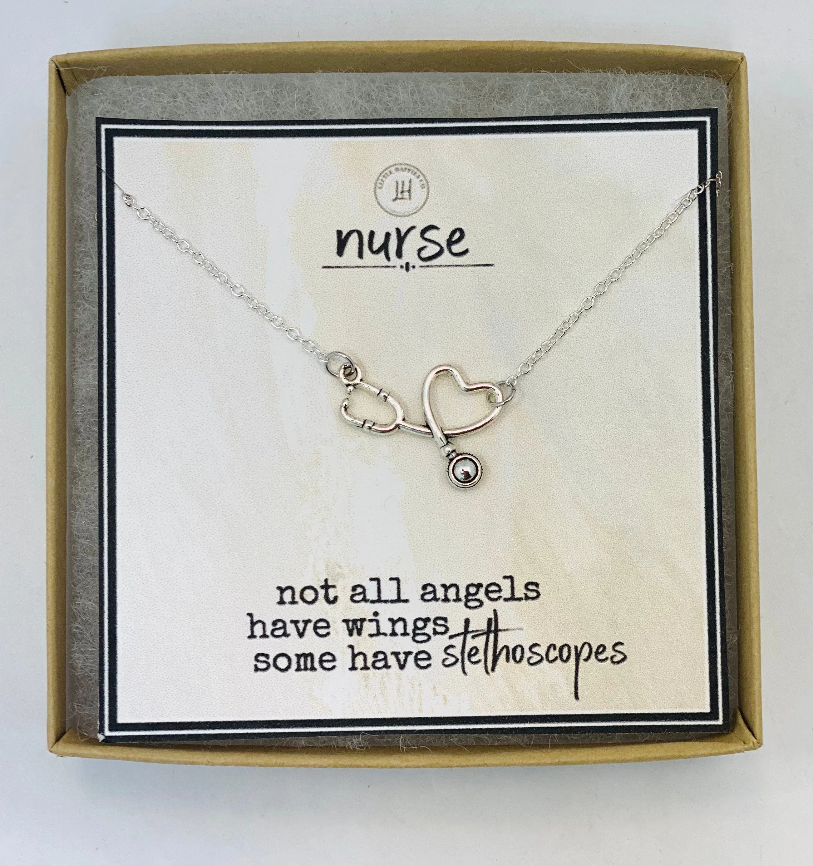 Stethoscope necklace, Gift for nurse, nurse gifts, gifts for nurses, RN gift, RN necklaces, healthcare worker gift, gift for her, thank you