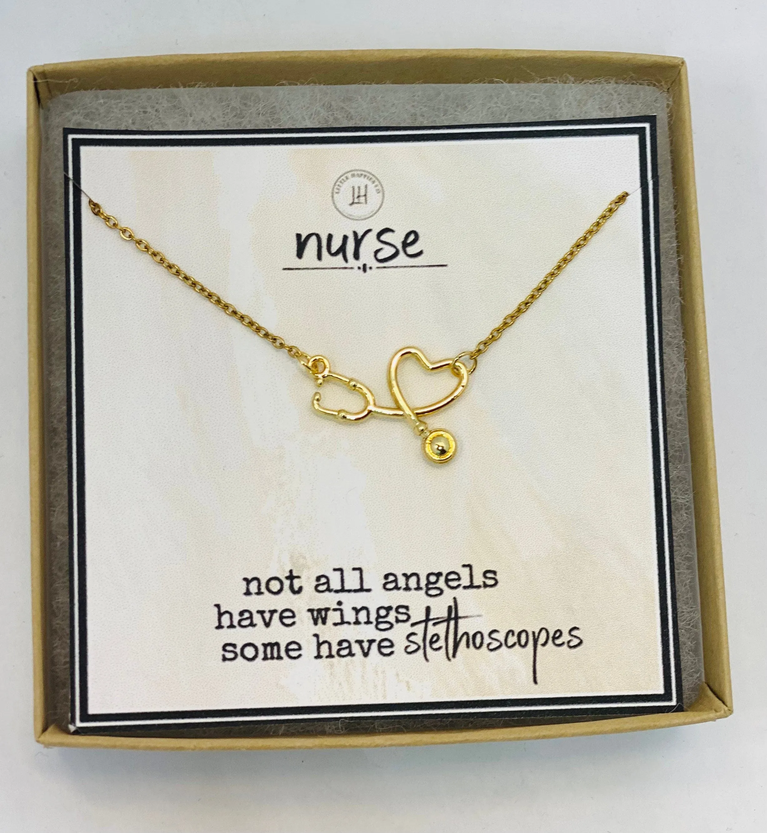 Stethoscope necklace, Gift for nurse, nurse gifts, gifts for nurses, RN gift, RN necklaces, healthcare worker gift, gift for her, thank you