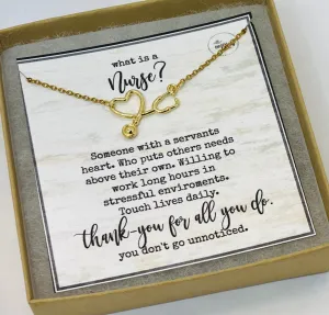 Stethoscope necklace, Gift for nurse, nurse gifts, gifts for nurses, RN gift, RN necklaces, healthcare worker gift, gift for her, thank you