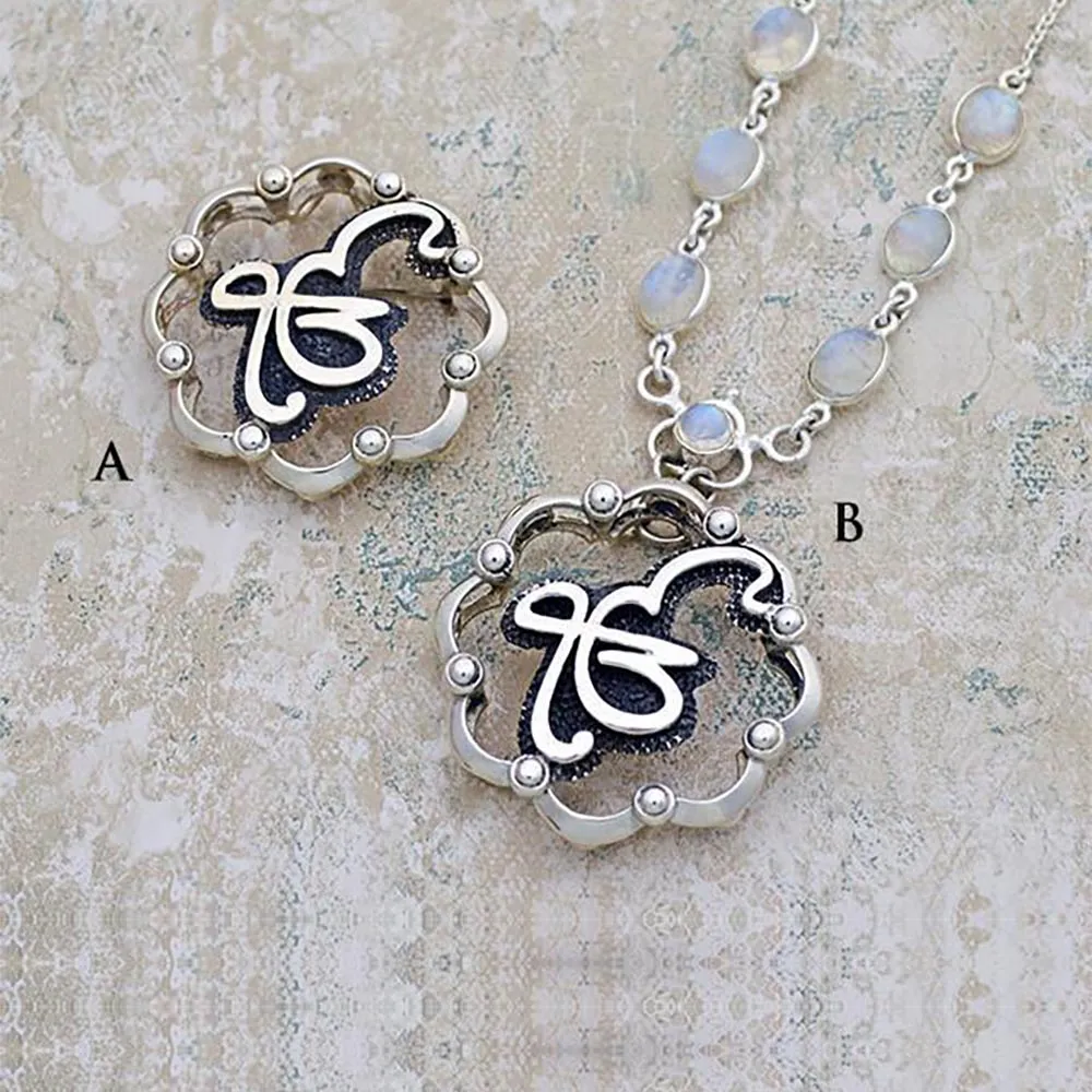 Stylized Ekongkar pin pendants or necklaces