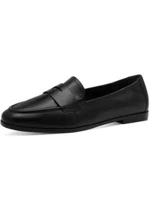 Tamaris Yvette Leather Loafers Black