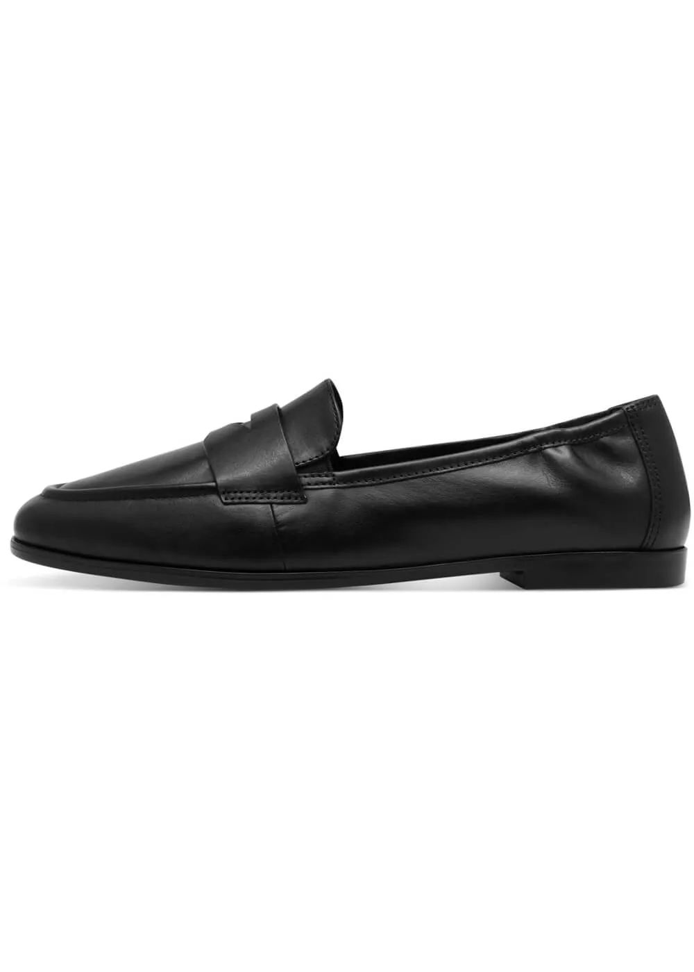 Tamaris Yvette Leather Loafers Black