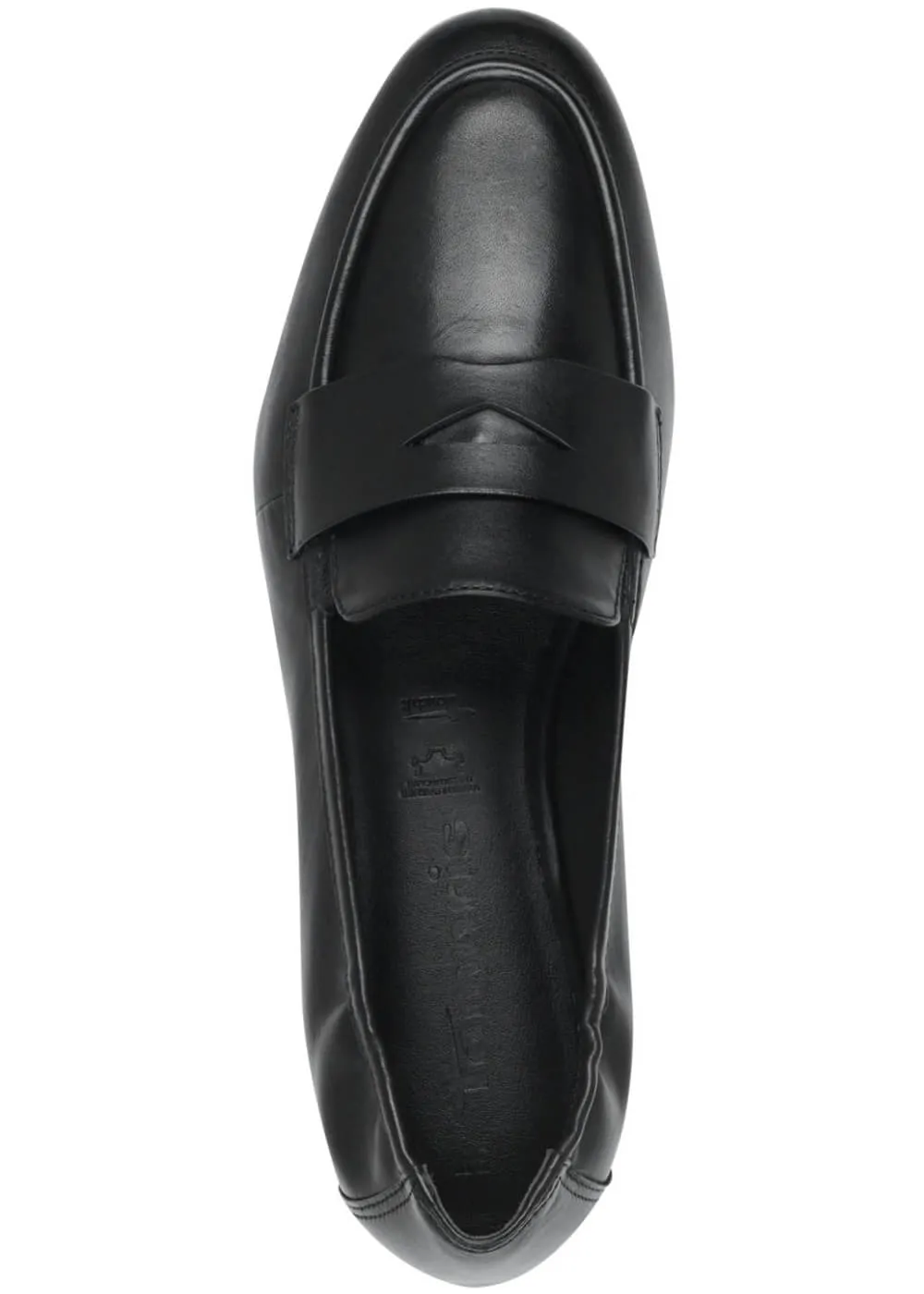 Tamaris Yvette Leather Loafers Black