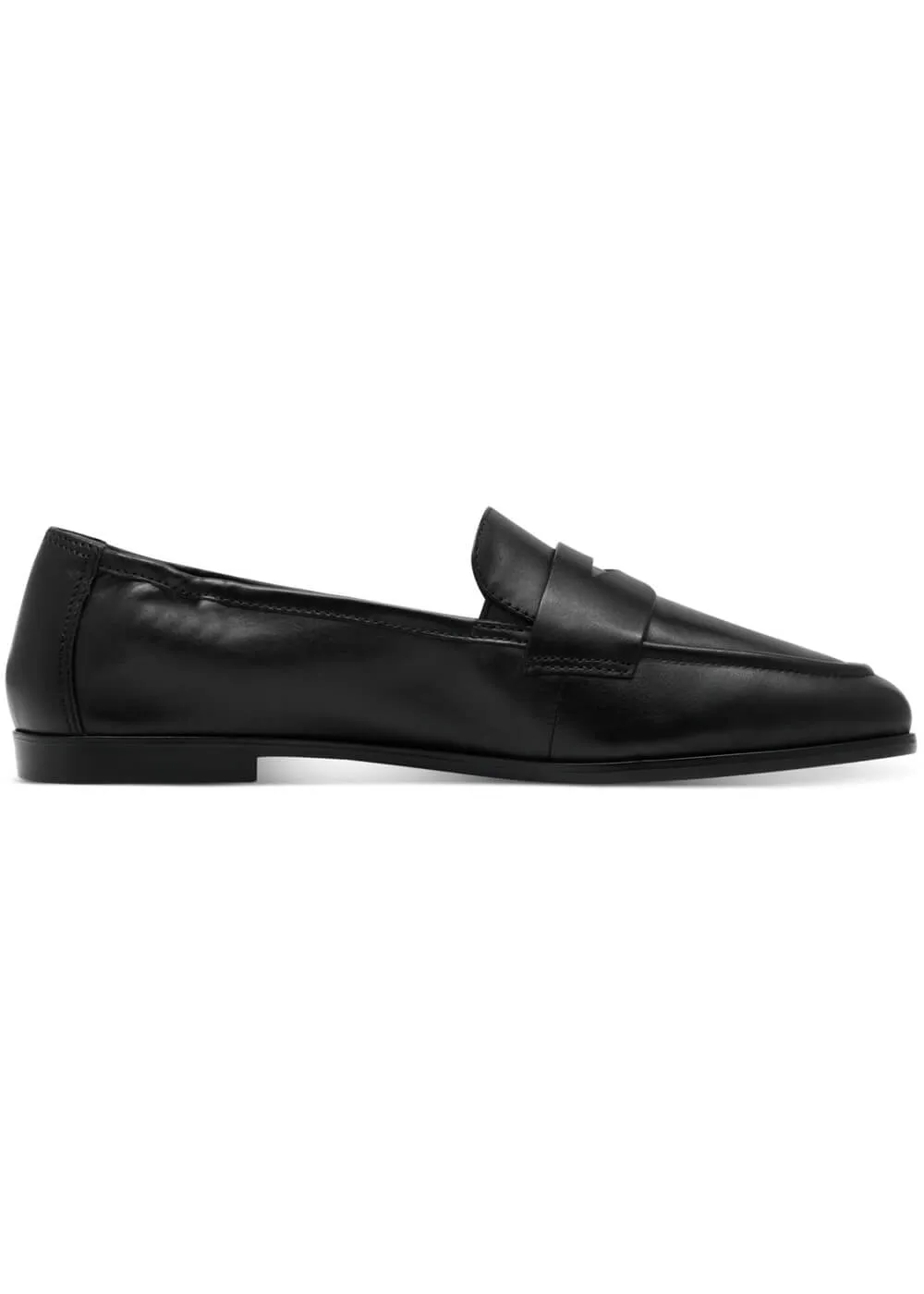 Tamaris Yvette Leather Loafers Black
