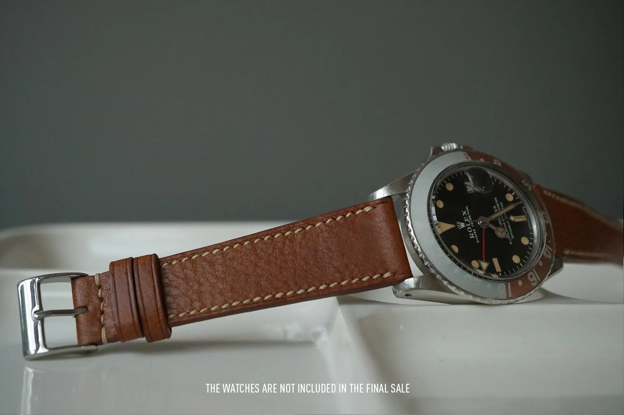 TAN BOX CALF CUSTOM MADE STRAP
