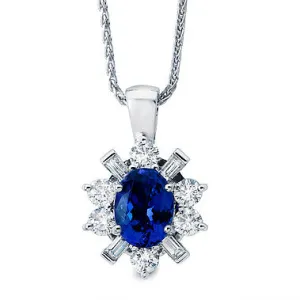 Tanzanite Pendant with Diamonds