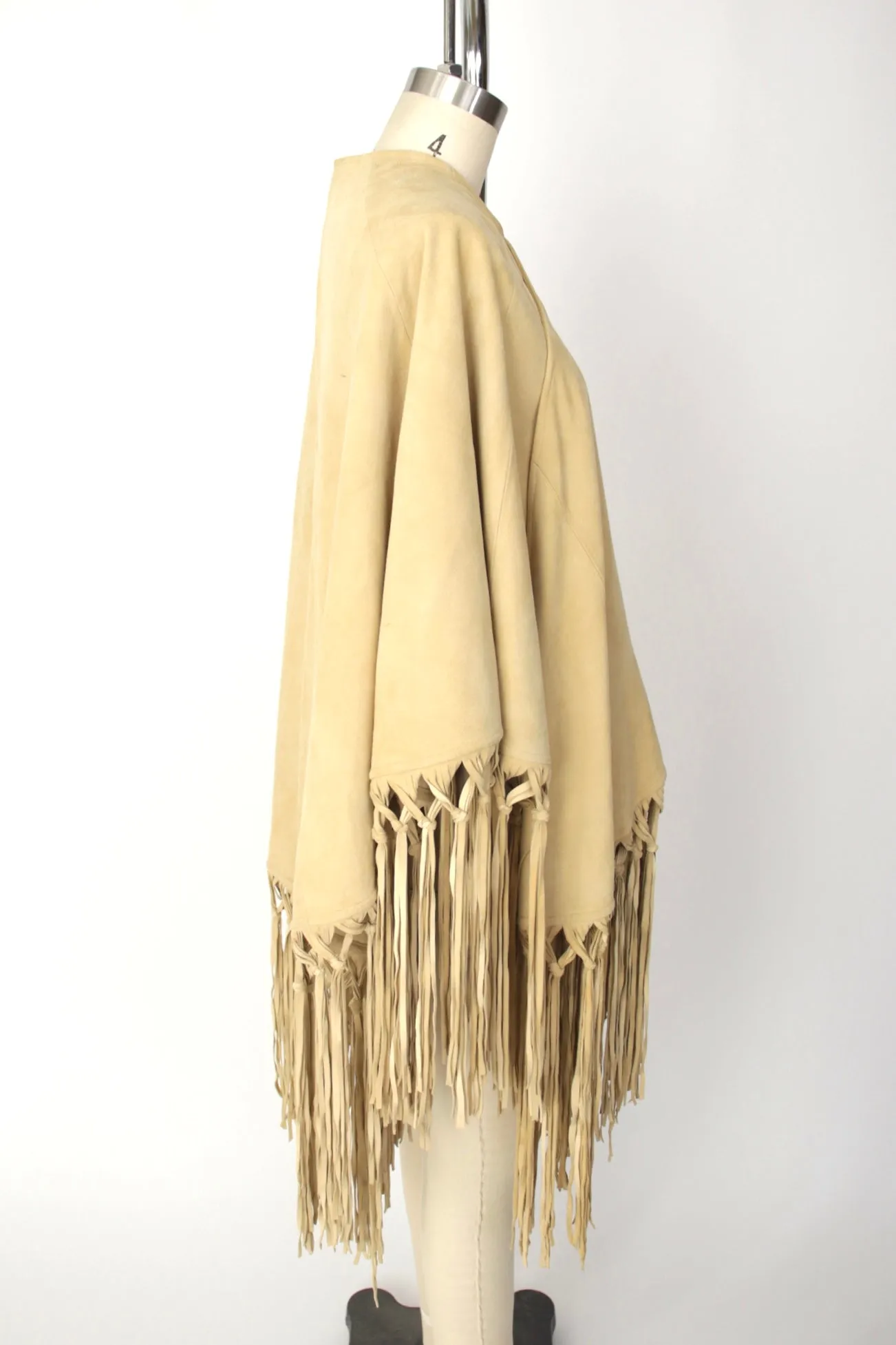 Tasha Polizzi Suede Fringe Poncho