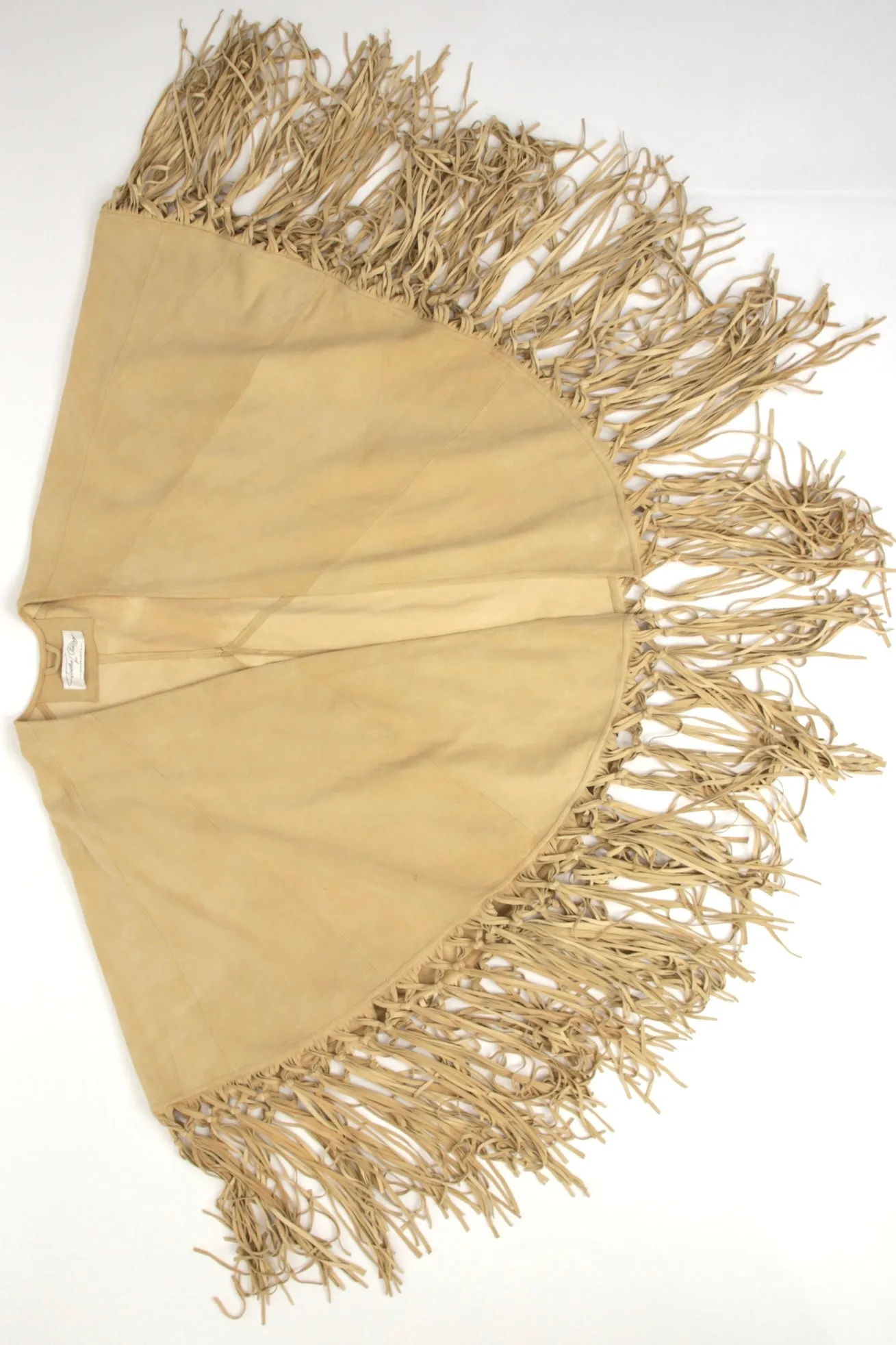 Tasha Polizzi Suede Fringe Poncho