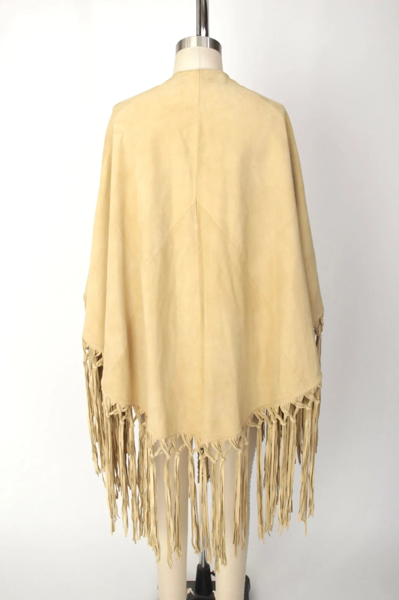 Tasha Polizzi Suede Fringe Poncho
