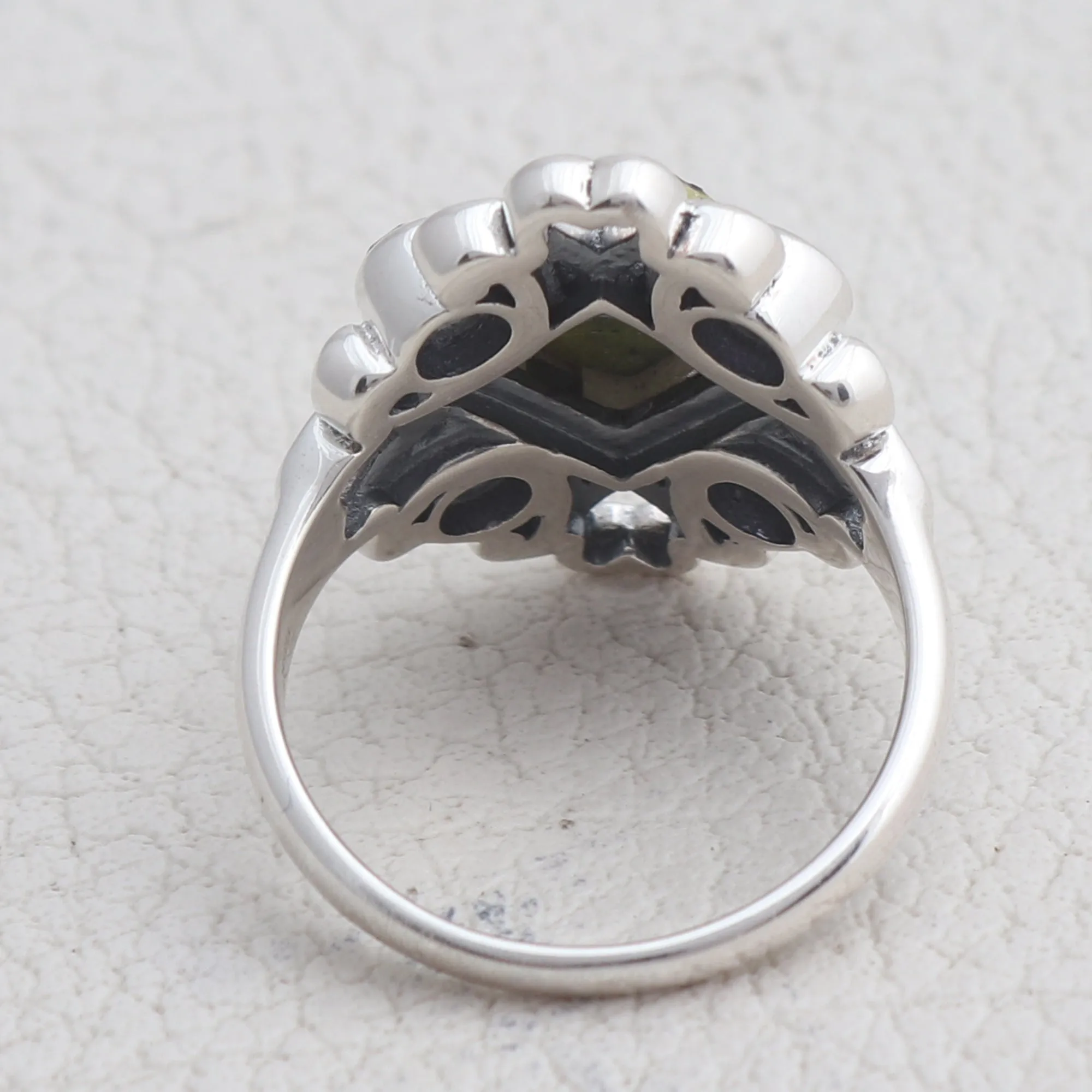 Tasmanian Serpentine Silver Jewelry Set