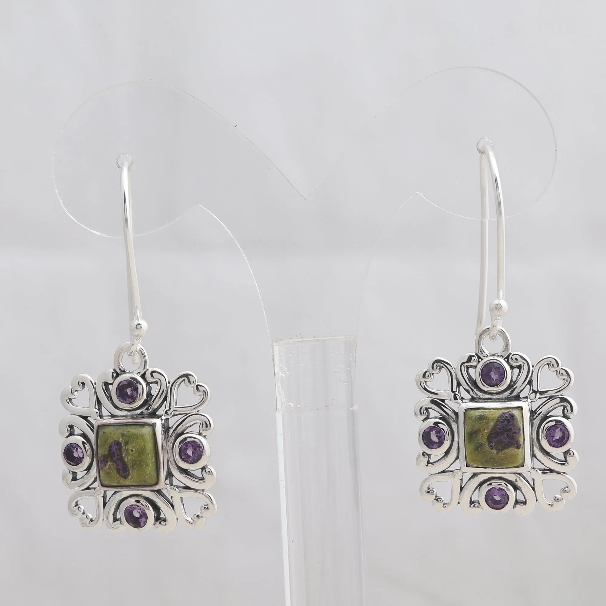 Tasmanian Serpentine Silver Jewelry Set
