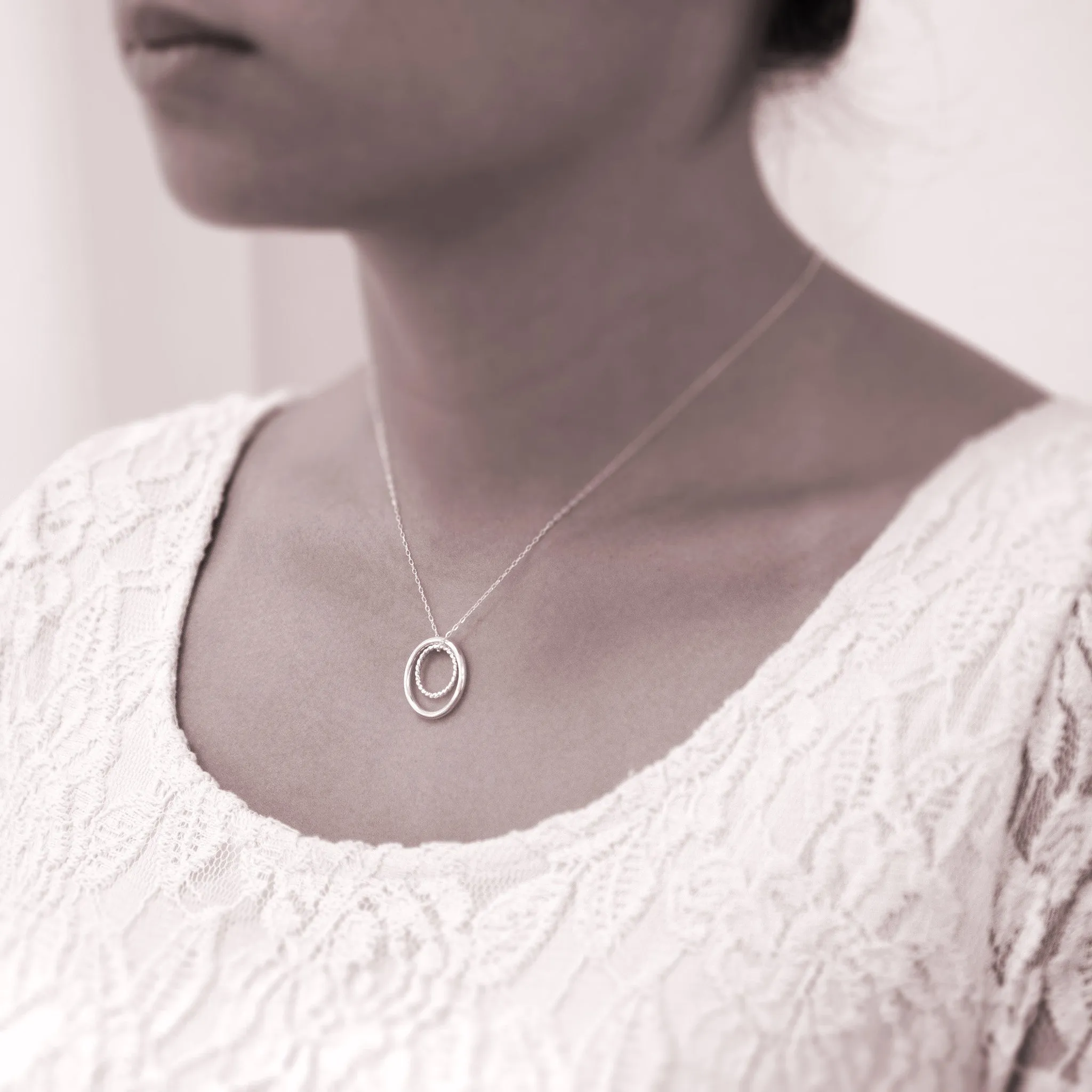 “Teacher” Sterling Silver Necklace on Personalized Jewelry Card