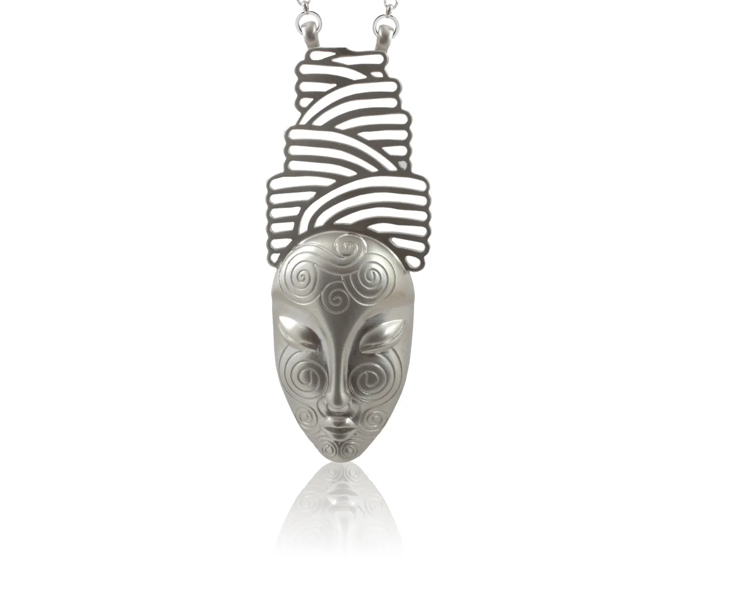 The Dreamer Tattooed sterling silver statement pendant