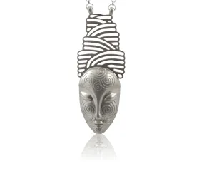 The Dreamer Tattooed sterling silver statement pendant
