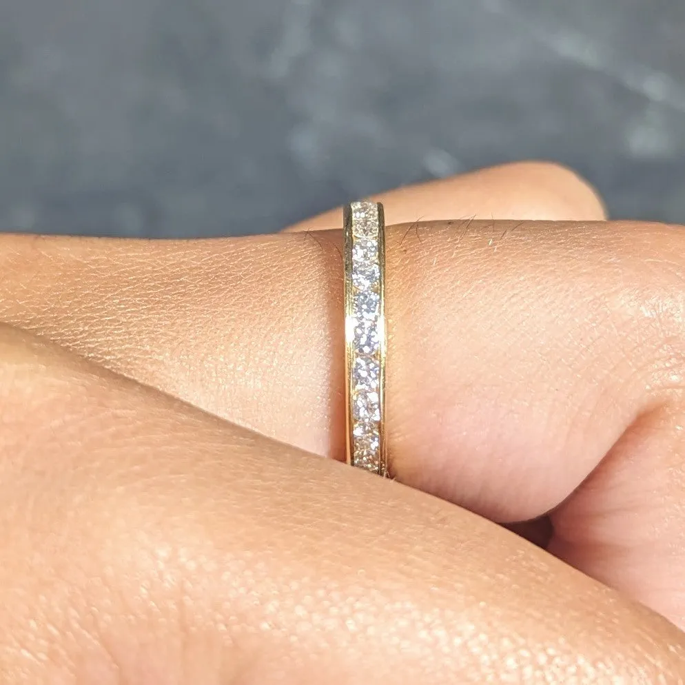 Tiffany & Co. 1.04 CTW Diamond 18 Karat Yellow Gold Eternity Band Ring