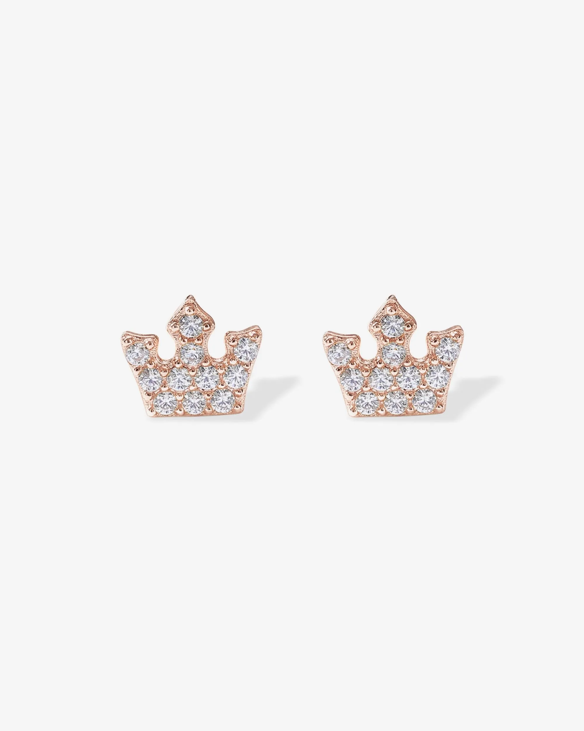 Tiny Crown Screw Back Studs