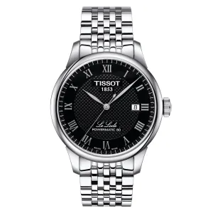 Tissot watch Le Locle PowerMitic 80 39mm Black Automatic Steel T006.407.11.053.00