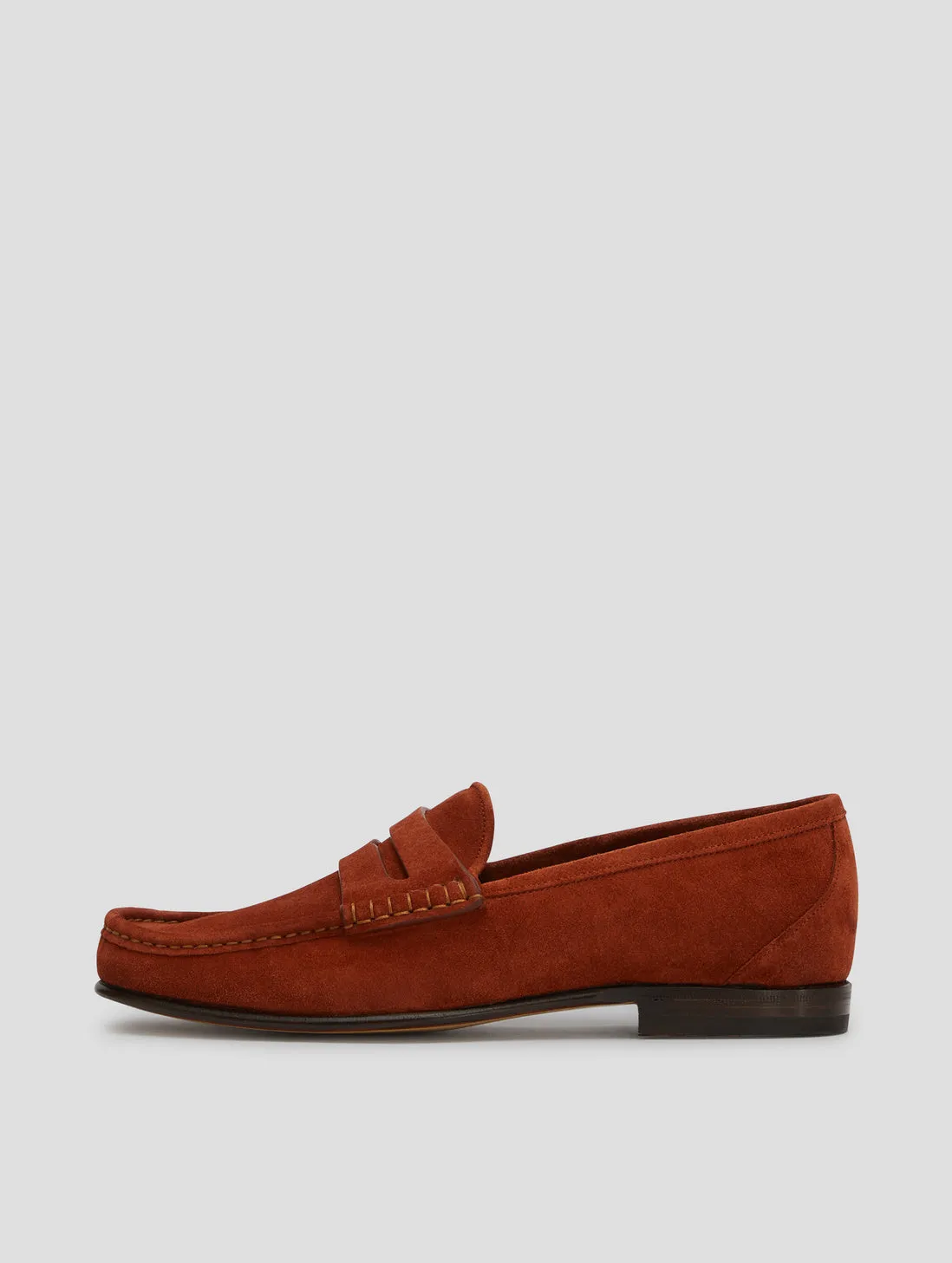 TONY PENNY LOAFER IN RUST SUEDE- Woman