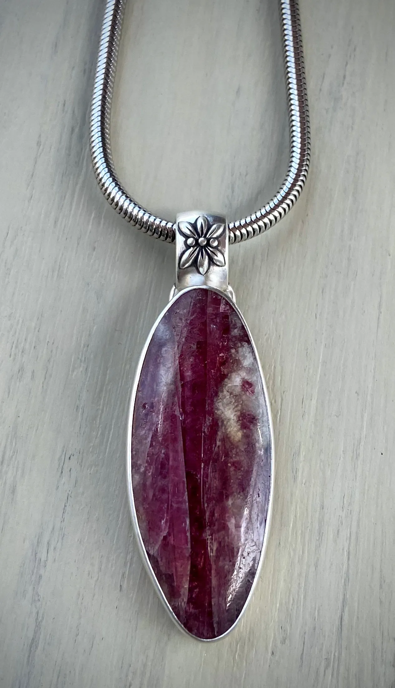 Tourmaline in Quartz Pendant