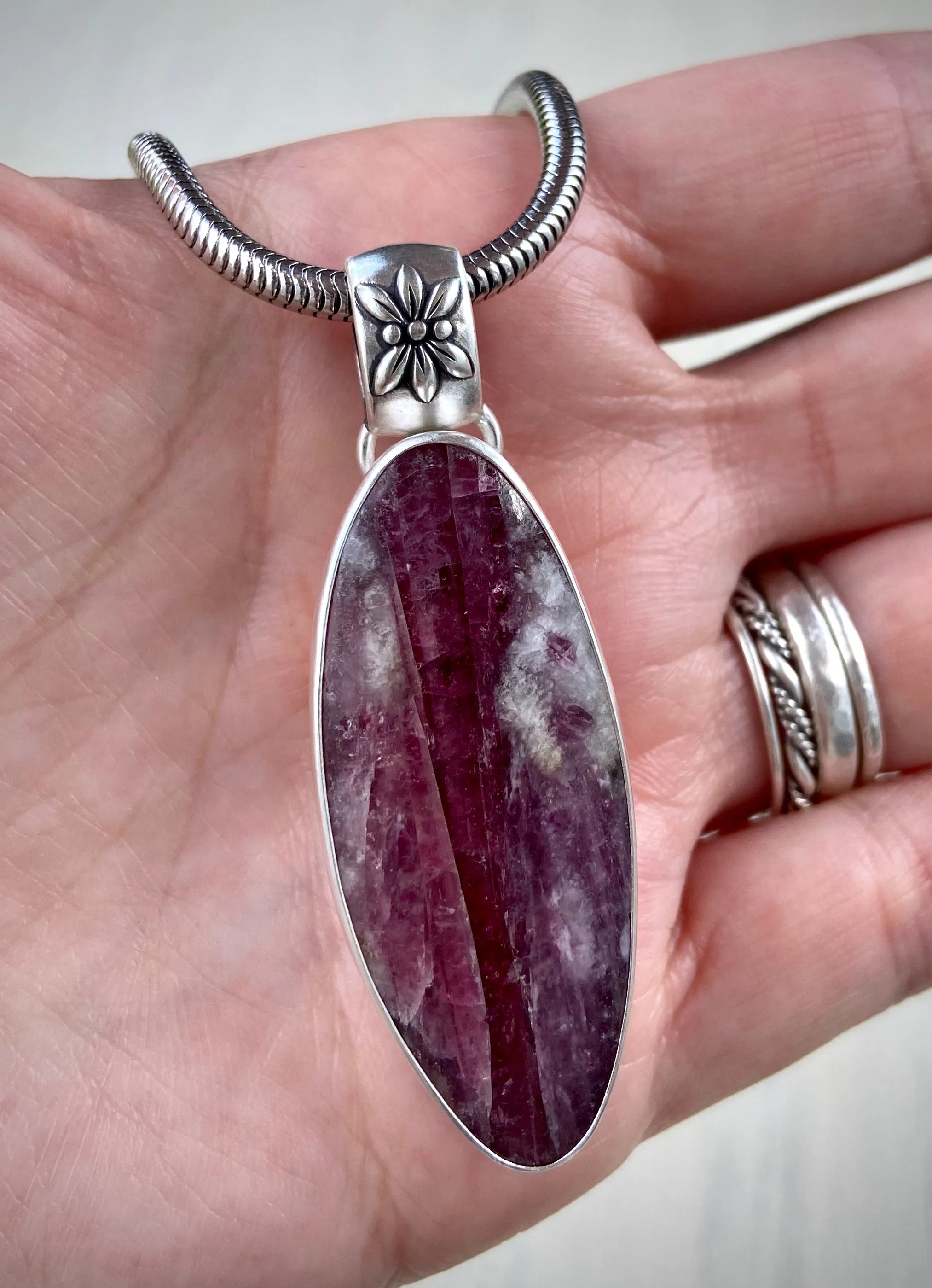 Tourmaline in Quartz Pendant