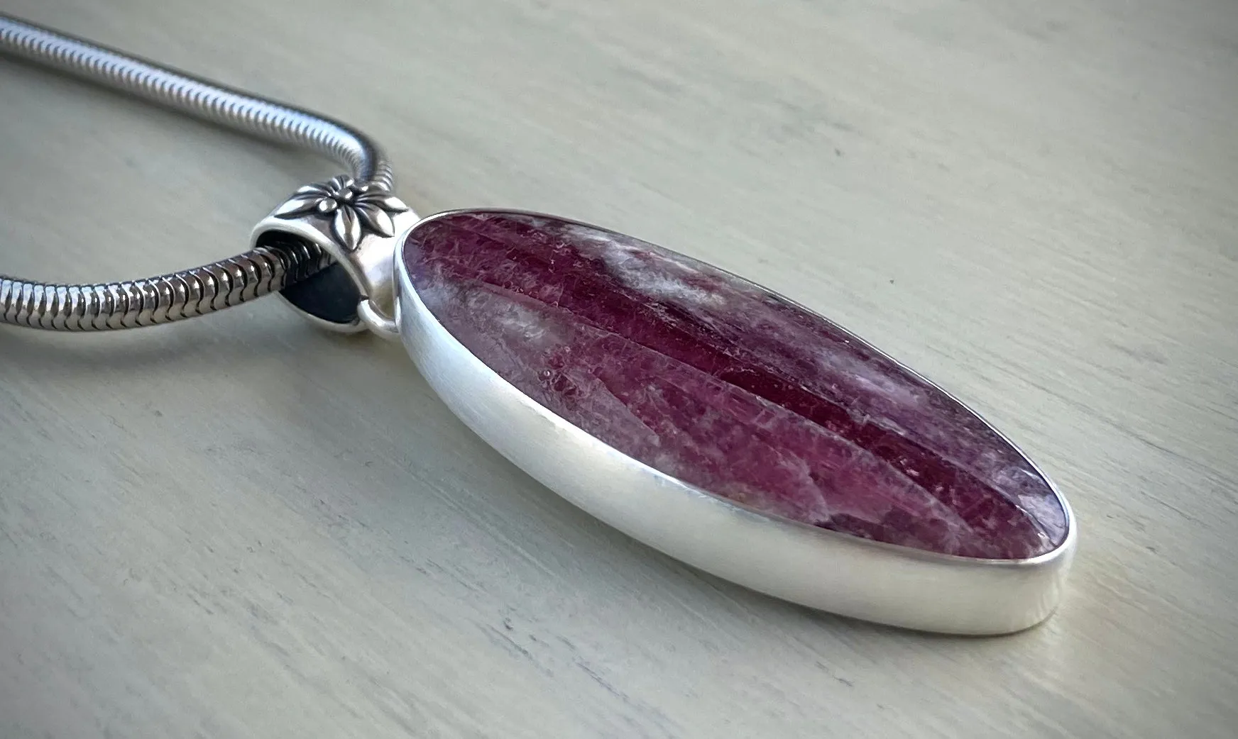 Tourmaline in Quartz Pendant