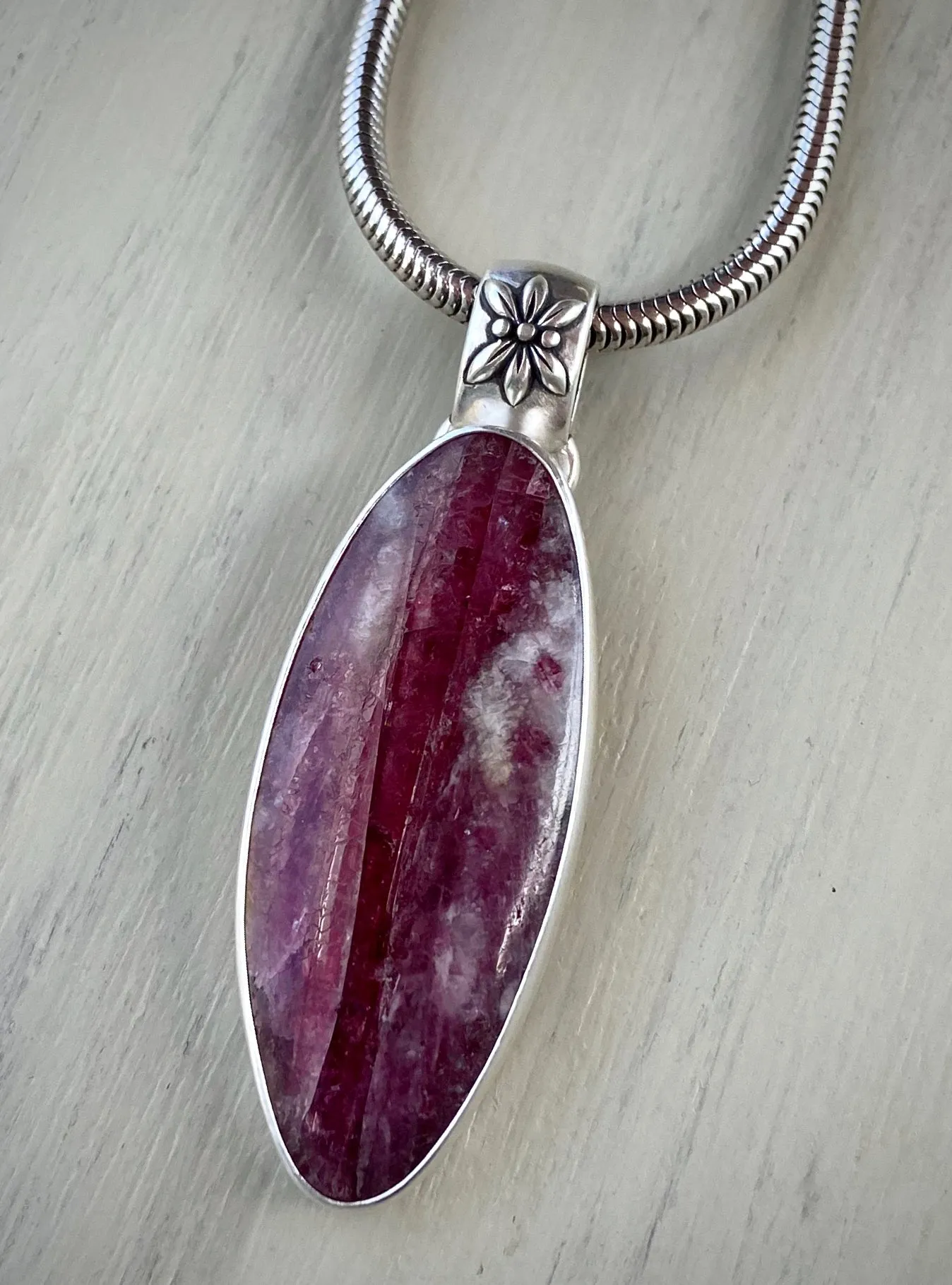 Tourmaline in Quartz Pendant