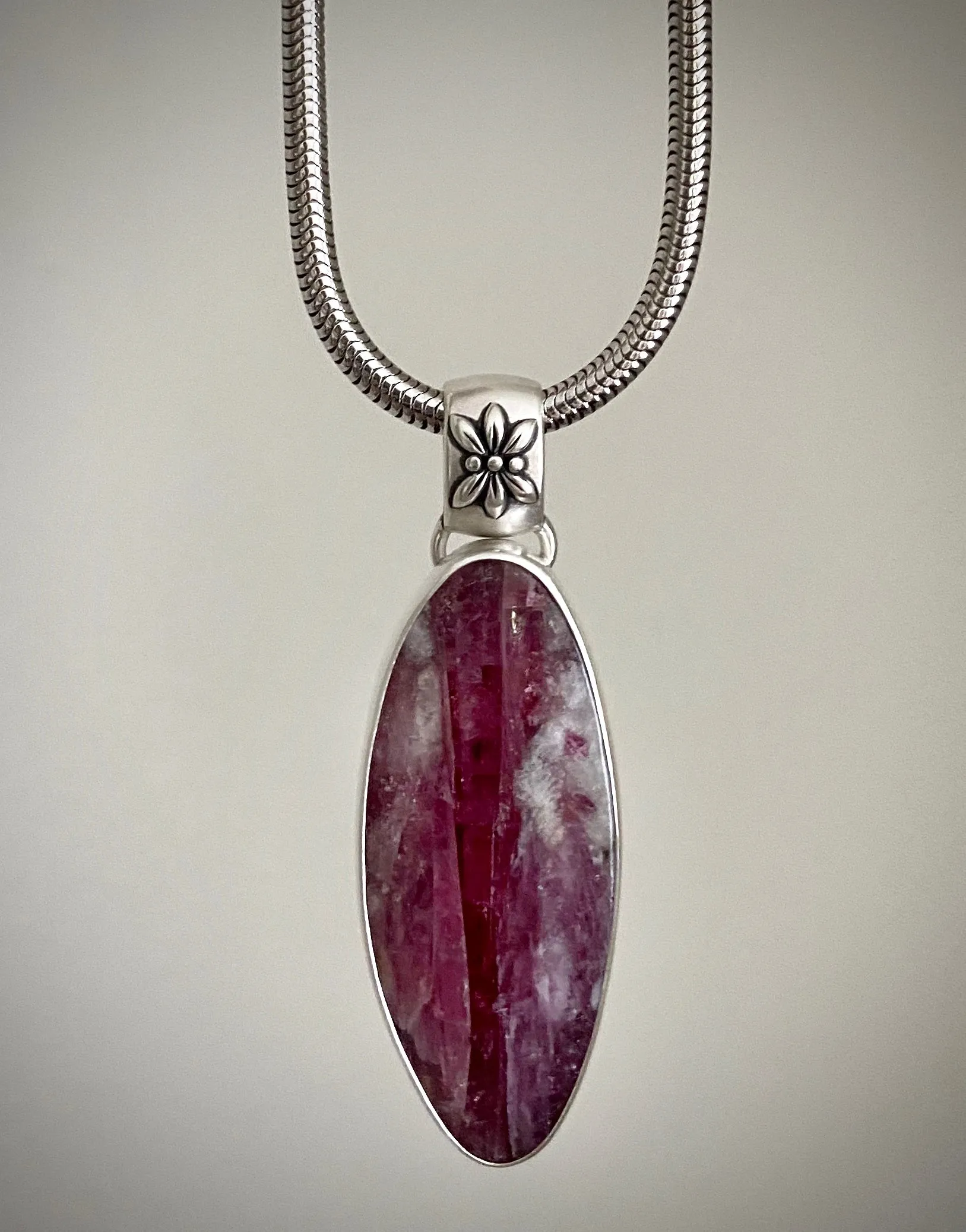 Tourmaline in Quartz Pendant