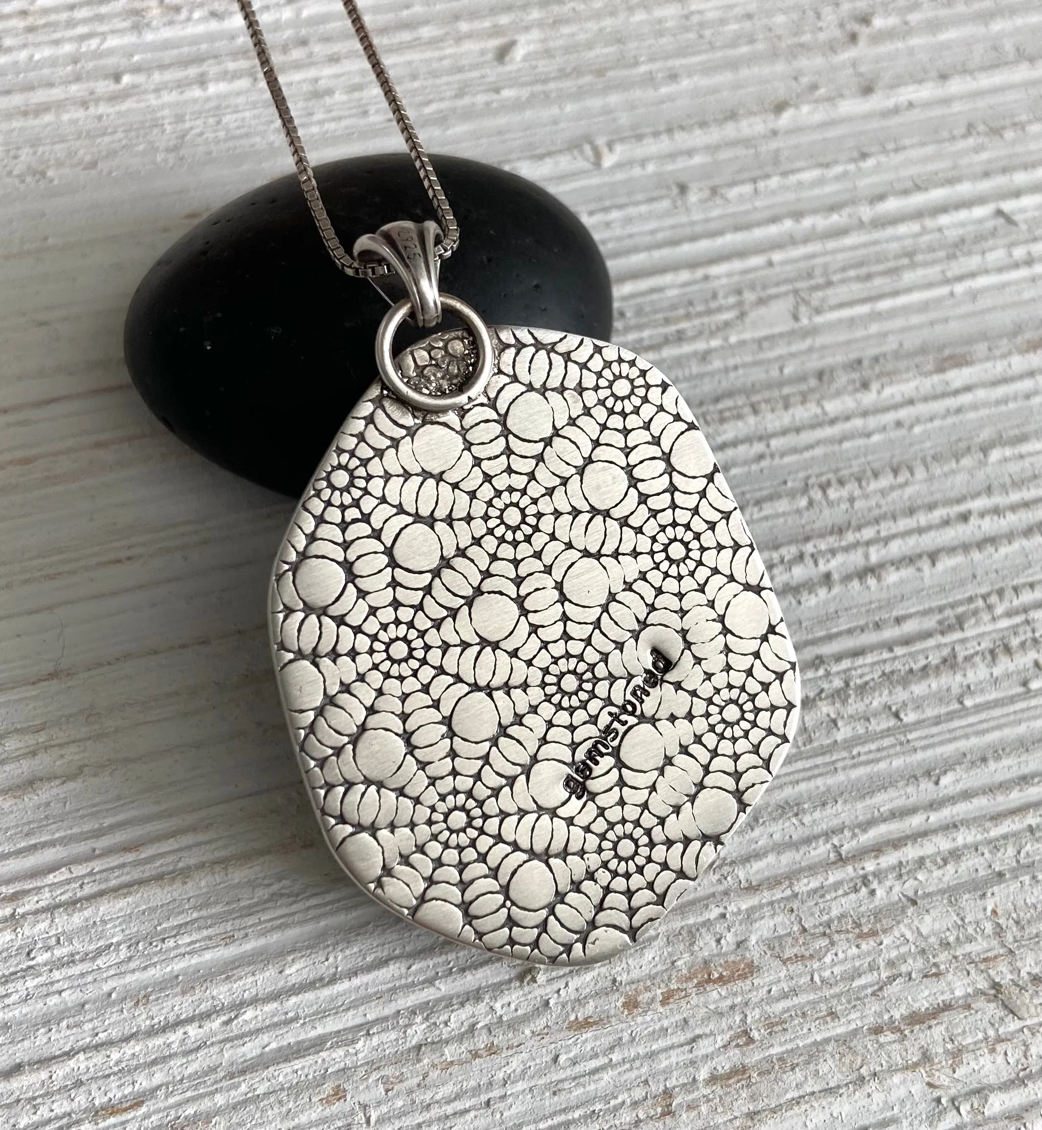 Trapiche Amethyst Slice Pendant