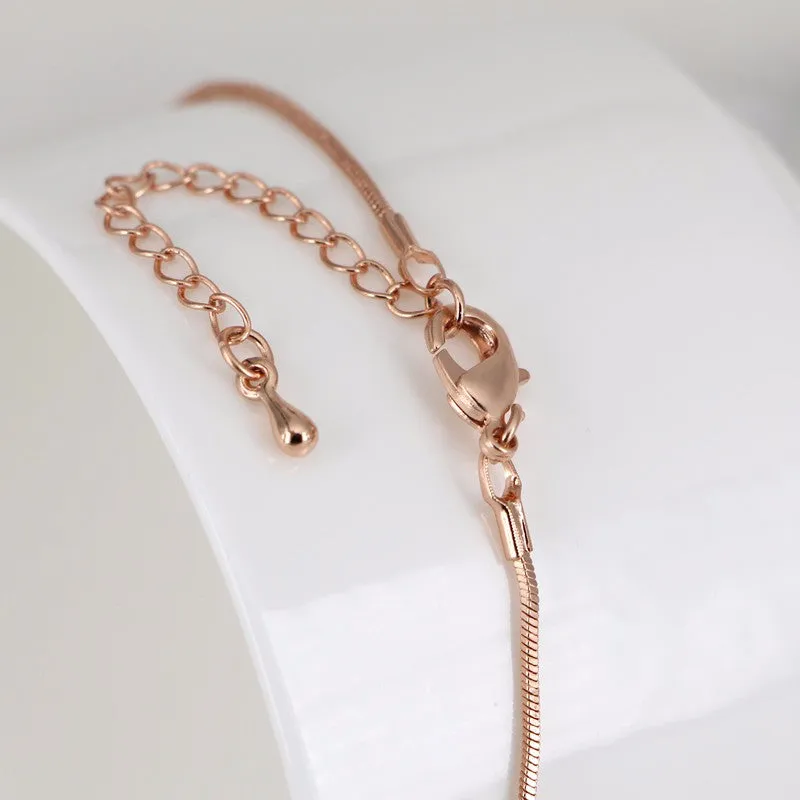 Tree Of Life Rose Gold Pendant Necklace Women Jewelry Statement