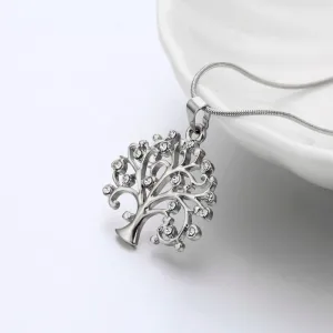 Tree Of Life Rose Gold Pendant Necklace Women Jewelry Statement