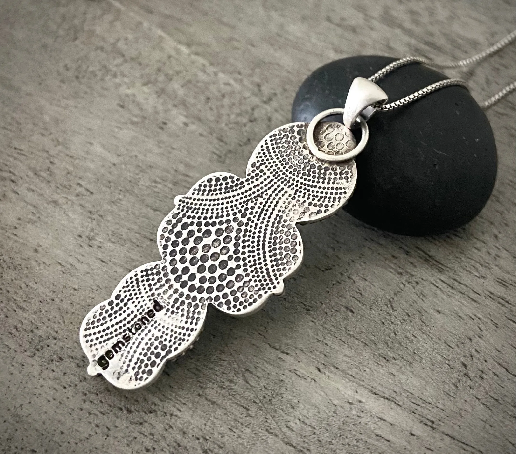 Triple Stoned Pendant