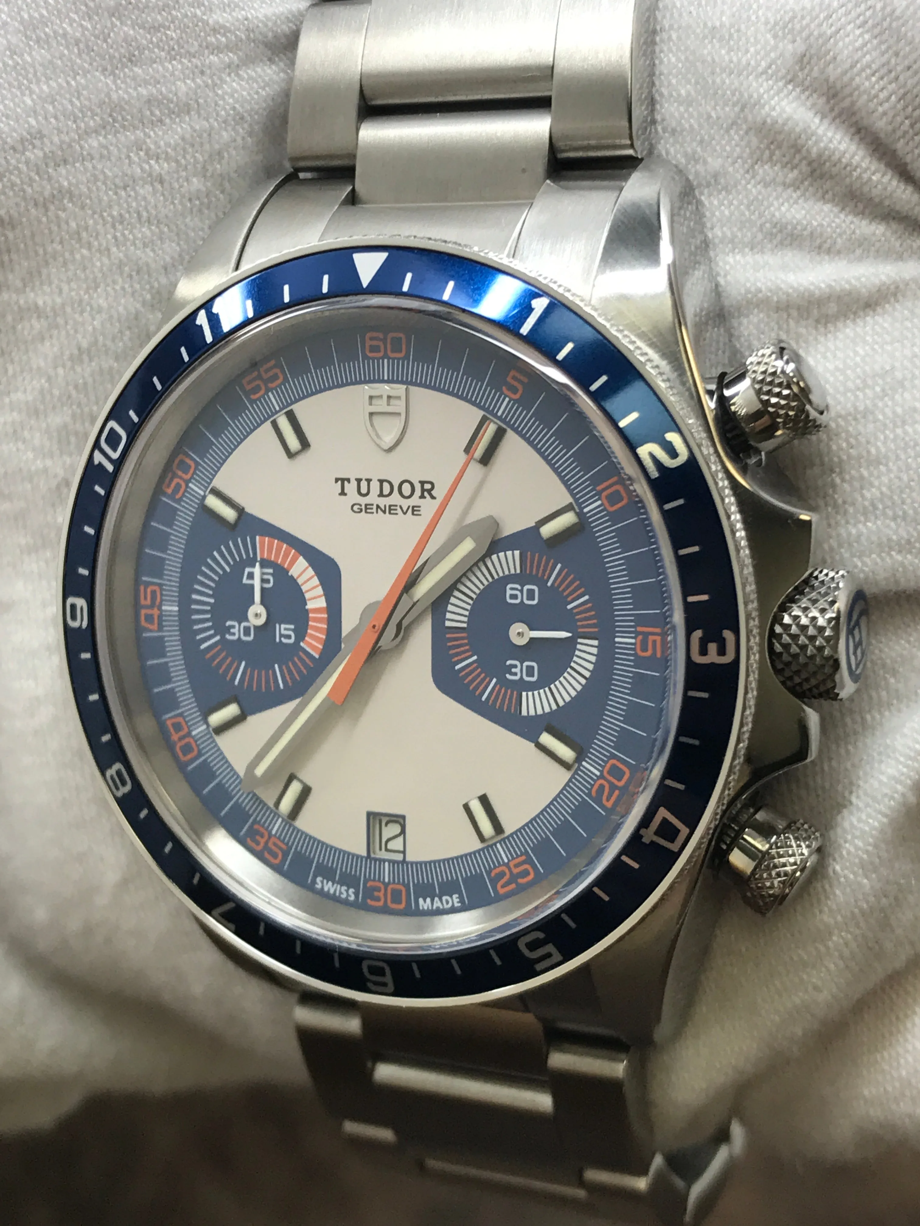 Tudor Heritage Chrono 70330B Blue Dial Automatic Men's Watch