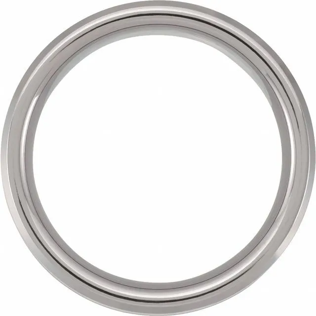 Tungsten 8 mm Beveled Band with Velvet Antler Wood Inlay